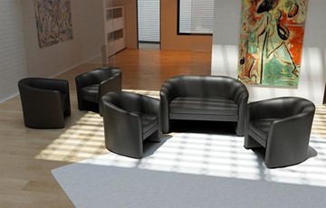 Двухместный офисный диван Крон, экокожа в Самаре - предосмотр 1